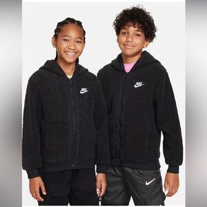 Nike youth fleece zip up winterized sweater size small